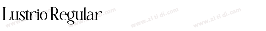 Lustrio Regular字体转换